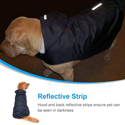Zellar Impermeable para Perros con Capucha y Collar Agujero y Tiras reflectoras seguras, Ultra-Light Transpirable Impermeable 100% Chaqueta para Lluvia medianos Perro de Raza Grande Zellar Impermeable para Perros con Capucha y Collar Agujero y Tiras reflectoras seguras, Ultra-Light Transpirable Impermeable 100% Chaqueta para Lluvia medianos Perro de Raza Grande