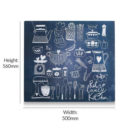 Zeller 26309 Placa de Panel de Cocina, Multicolor, 56x50x3 cm