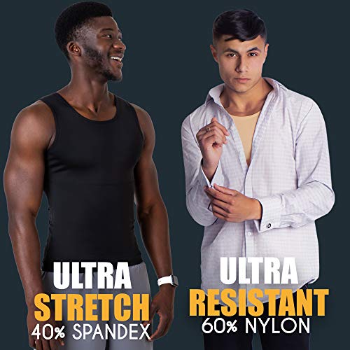 ZENACROSS - Camiseta Compresión Hombre - Camiseta Deportiva Hombre Compresion - Corrector Postura Espalda Hombre - Afina la Cintura - Ropa Interior Hombre Efecto Faja Reductora ZENACROSS - Camiseta Compresión Hombre - Camiseta Deportiva Hombre Compresion - Corrector Postura Espalda Hombre - Afina la Cintura - Ropa Interior Hombre Efecto Faja Reductora