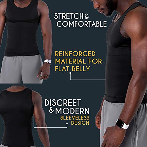 ZENACROSS - Camiseta Compresión Hombre - Camiseta Deportiva Hombre Compresion - Corrector Postura Espalda Hombre - Afina la Cintura - Ropa Interior Hombre Efecto Faja Reductora ZENACROSS - Camiseta Compresión Hombre - Camiseta Deportiva Hombre Compresion - Corrector Postura Espalda Hombre - Afina la Cintura - Ropa Interior Hombre Efecto Faja Reductora