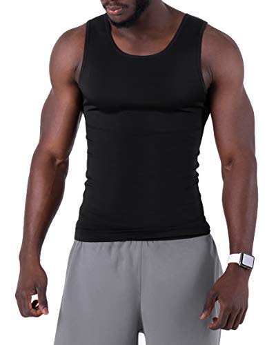 ZENACROSS - Camiseta Compresión Hombre - Camiseta Deportiva Hombre Compresion - Corrector Postura Espalda Hombre - Afina la Cintura - Ropa Interior Hombre Efecto Faja Reductora