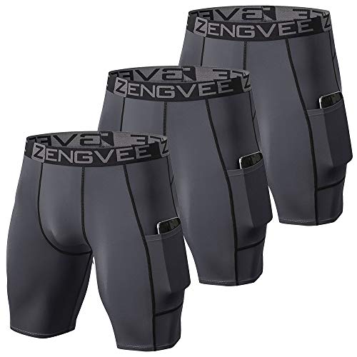 ZENGVEE Pantalones Cortos Hombre Deporte Mallas Cortas Hombre Running Correr Entrenamiento mayas Deportivas Hombre(3Gray-2XL) ZENGVEE Pantalones Cortos Hombre Deporte Mallas Cortas Hombre Running Correr Entrenamiento mayas Deportivas Hombre(3Gray-2XL)