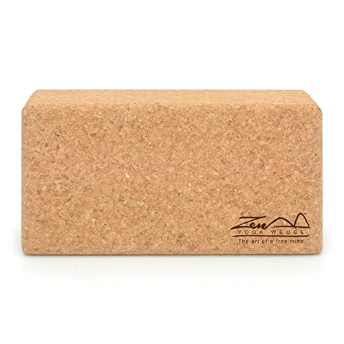 ZenYogaWedge - Bloque de corcho para yoga (100% natural, para principiantes y profesionales, yoga, pilates, clases, ejercicio, fitness, agarre antideslizante) ZenYogaWedge - Bloque de corcho para yoga (100% natural, para principiantes y profesionales, yoga, pilates, clases, ejercicio, fitness, agarre antideslizante)
