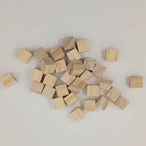 Zerama Ladrillos de Madera de Pino estereoscópica Cubo Square Building Blocks Los Bordes de Bricolaje de Madera Dura Craft Juguetes decoración de la Talla