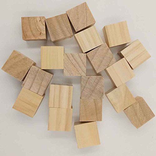 Zerama Ladrillos de Madera de Pino estereoscópica Cubo Square Building Blocks Los Bordes de Bricolaje de Madera Dura Craft Juguetes decoración de la Talla