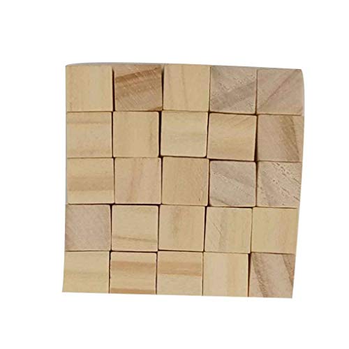 Zerama Ladrillos de Madera de Pino estereoscópica Cubo Square Building Blocks Los Bordes de Bricolaje de Madera Dura Craft Juguetes decoración de la Talla