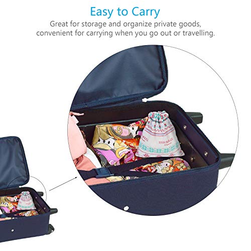 ZERHOK Bolsa de Lino de Algodón, 9pcs Bolso con Cordón Bolso de Almacenamiento de Lino Organizador de Equipaje Envuelto Viaje Bodas Fiestas de Cumpleaños ZERHOK Bolsa de Lino de Algodón, 9pcs Bolso con Cordón Bolso de Almacenamiento de Lino Organizador de Equipaje Envuelto Viaje Bodas Fiestas de Cumpleaños