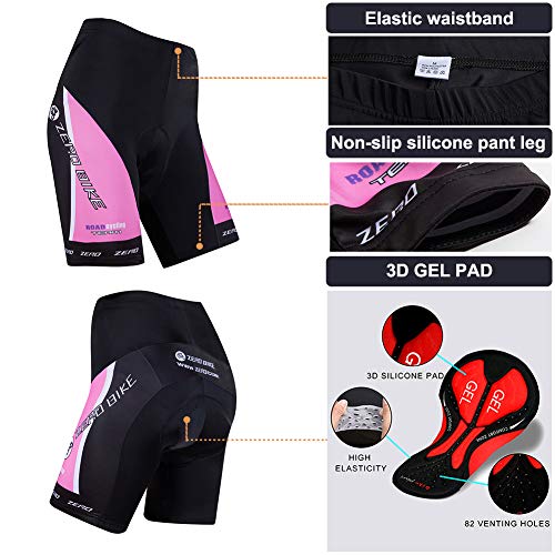 ZEROBIKE Kit de Manga Corta Jersey de Ciclo Bici del Camino para Mujer, Conjunto Ropa Al Aire Libre Transpiración para La Bicicleta(Degradado Púrpura, M)