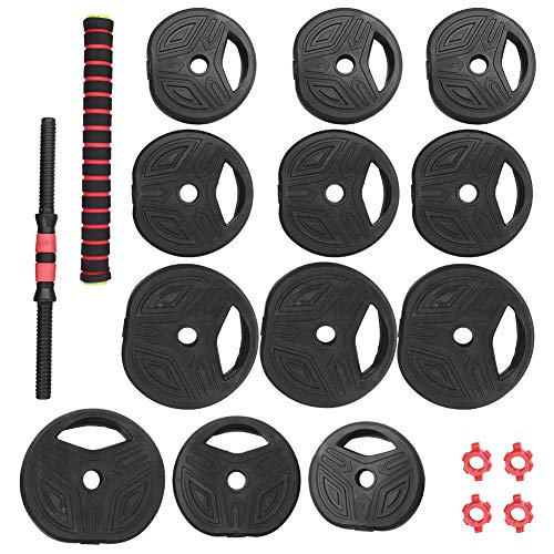 Zerone - Juego de pesas de 20 kg, juego de pesas redondas, para gimnasio en casa con 40 cm Zerone - Juego de pesas de 20 kg, juego de pesas redondas, para gimnasio en casa con 40 cm