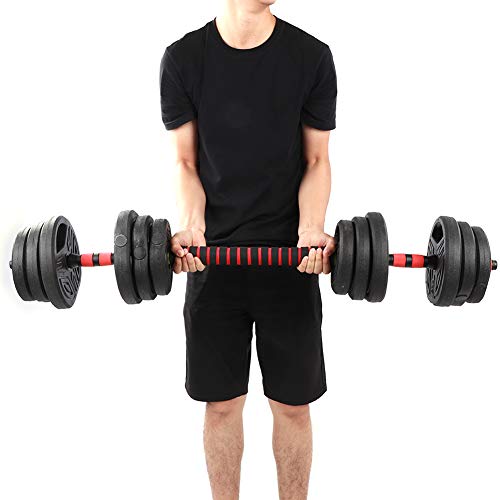 Zerone - Juego de pesas de 20 kg, juego de pesas redondas, para gimnasio en casa con 40 cm