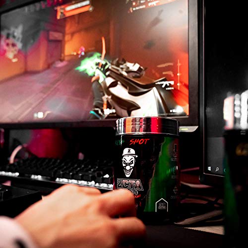 ZETA DRINKS Bebida Energética para gamers en polvo TUBO TROPIC KILL sabor PIÑA COLADA Energía para Esports Y Creadores 300g | 30 Raciones