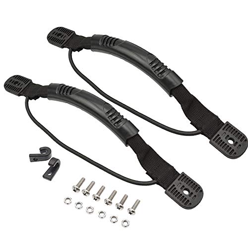 zfdg Kayak Manija de Transporte, 2 Piezas Mango de Canoa para Kayak, Asas para Kayak, Asas para Canoa, Asas Transporte Canoa, para Canoa Kayak Barco Pesca Vela Equipaje Accesorios (Negro)