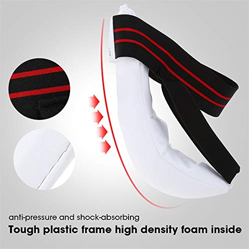 ZFH Taekwondo Groin Guard Protector de Entrepierna Cintura Abdominal Groin Protectores Masculino y Femenino Copa atlética Protección pélvica Groin MMA Boxeo Sanda,Malewhite,S