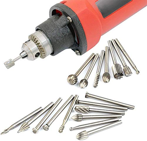 ZFYQ 20 Piezas Fresas HSS Encaminamiento Router Bits Madera Fresado Fresas 3 mm Broca para Dremel/Accesorios para Herramientas Rotatorias/Bricolaje, Carpintería, Herramientas de Grabado