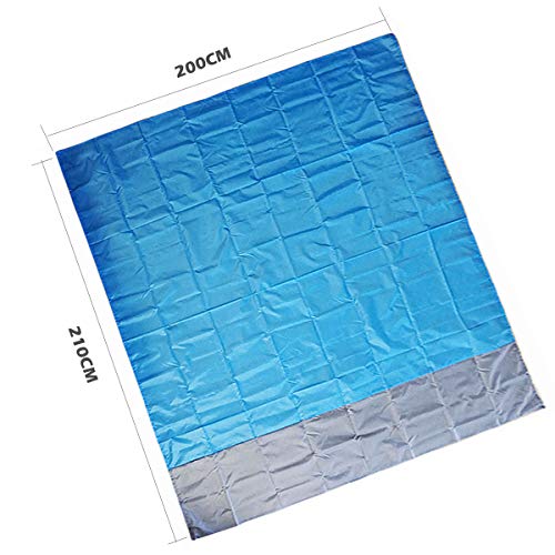 ZFYQ Alfombras de Playa, 210 x 200 cm Manta de Picnic Impermeable con 4 Estaca Fijo para la Playa Acampar Picnic y Otra Actividad al Aire Libre ZFYQ Alfombras de Playa, 210 x 200 cm Manta de Picnic Impermeable con 4 Estaca Fijo para la Playa Acampar Picnic y Otra Actividad al Aire Libre