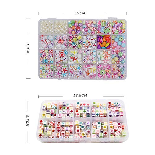 ZFYQ Bricolaje Conjunto de Cuentas de Niños, Cuentas Coloridas para Hacer Joyas para Niños Pulseras de Bricolaje Cuentas de Collares ZFYQ Bricolaje Conjunto de Cuentas de Niños, Cuentas Coloridas para Hacer Joyas para Niños Pulseras de Bricolaje Cuentas de Collares
