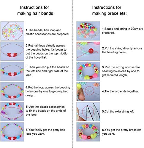ZFYQ Juguete de Cuentas de Niños DIY, Cuentas Coloridas para Hacer Joyas para Niños Pulseras de Bricolaje Cuentas de Collares (520pcs) ZFYQ Juguete de Cuentas de Niños DIY, Cuentas Coloridas para Hacer Joyas para Niños Pulseras de Bricolaje Cuentas de Collares (520pcs)