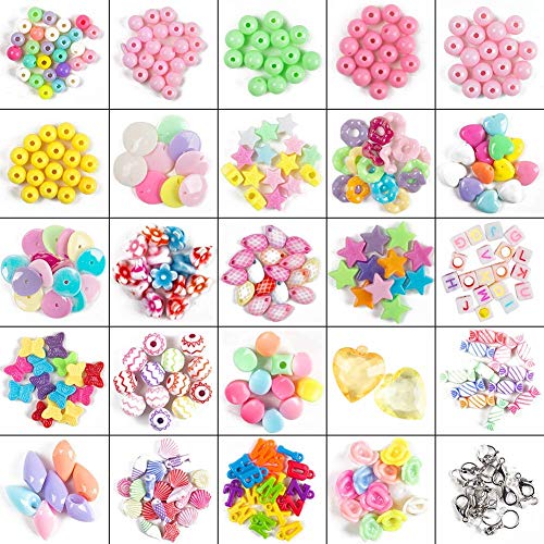 ZFYQ Juguete de Cuentas de Niños DIY, Cuentas Coloridas para Hacer Joyas para Niños Pulseras de Bricolaje Cuentas de Collares (520pcs) ZFYQ Juguete de Cuentas de Niños DIY, Cuentas Coloridas para Hacer Joyas para Niños Pulseras de Bricolaje Cuentas de Collares (520pcs)