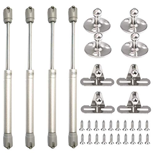 ZFYQ Pistones a Gas, 4pcs Hidráulico Muebles Cocina Amortiguador Puertas Elevables 150N/15kg 270mm Bisagras Resortes Armario con Tornillos ZFYQ Pistones a Gas, 4pcs Hidráulico Muebles Cocina Amortiguador Puertas Elevables 150N/15kg 270mm Bisagras Resortes Armario con Tornillos
