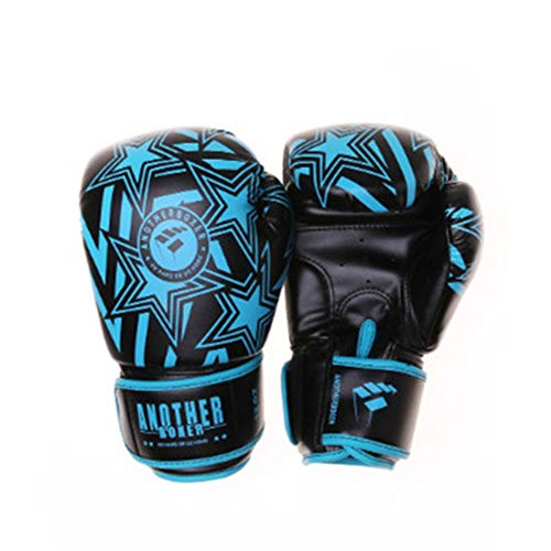 ZGHIAO Guantes De Boxeo De Los Hombres De Las Señoras De Jóvenes Y Niños, En Conjunto Onza 14 Oz 12 Oz 10 Oz 8 Oz 6 Oz O 4 Oz, Pro para Sparring Kickboxing MMA Muay Thai,Azul,6oz