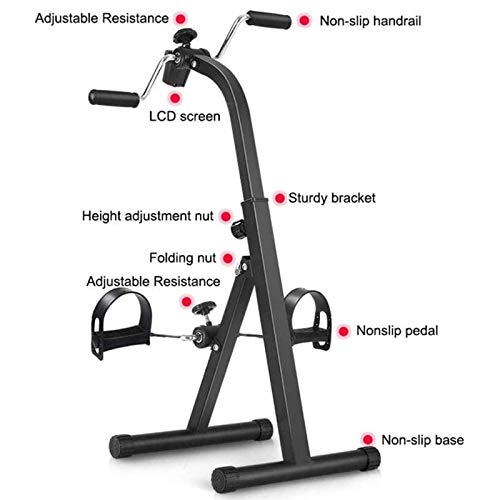 ZGHOME Ancianos Formación Bicicleta Estática El Brazo Y El Ejercicio De Piernas Vendedor Ambulante Máquina Ejercitador De Pedal Portátil Aparatos De Gimnasia para Personas Mayores