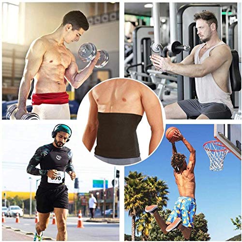 ZGHYBD Men's Heat Trapping Fitness Heat Trapping Sweat Enhancing Vest Compression Waist Slimming Top For Gym Fitness L Men