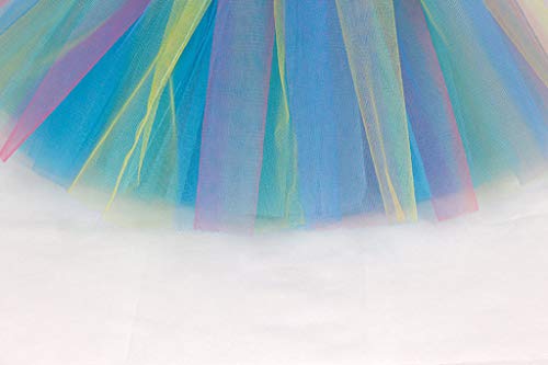 ZGNB Falda Tutu con Capas de Danza Ballet Fiesta Boda Cumpleaños para Niña Princesa Cintura Elástica de 2 a 8 Años