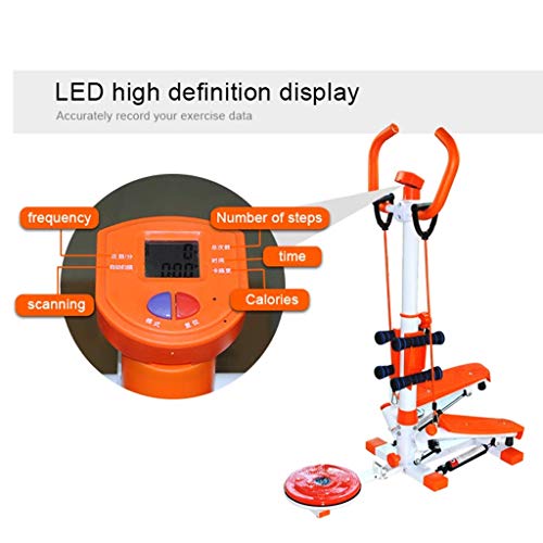 ZGQA-AOC La pérdida de Pasos de Paz Inicio Peso máquina Multi-Funcional Que Adelgaza Gira Gym Fitness Equipo de Comercio Teniendo 100kg con Pesas (Color: Naranja, tamaño: 92 * 50 * 120 cm) ZGQA-AOC La pérdida de Pasos de Paz Inicio Peso máquina Multi-Funcional Que Adelgaza Gira Gym Fitness Equipo de Comercio Teniendo 100kg con Pesas (Color: Naranja, tamaño: 92 * 50 * 120 cm)