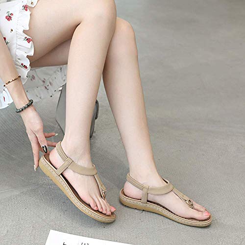 ZGYQGOO Sandalias de Dedo del pie con Clip para Mujer Verano