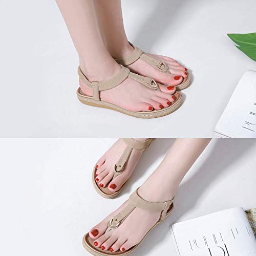 ZGYQGOO Sandalias de Dedo del pie con Clip para Mujer Verano