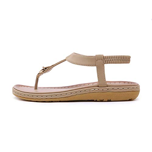 ZGYQGOO Sandalias de Dedo del pie con Clip para Mujer Verano