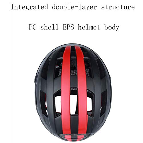 ZhangHai Casco de la Bici con Visera Certificado CE Casco de Ciclo Ajustable Deporte Cascos Bicicleta para Camino Mountain Biking Motocicleta Hombres Mujeres Adultos