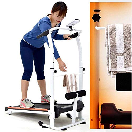 ZHANGYY Cinta de Correr Plegable Tablero de Instrumentos multifunción Calorías Mute Cinturón Máquina de torsión Sit-Ups Cuerda de tracción Tableta Soporte para computadora Carga máxima 150