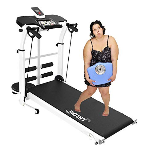 ZHANGYY Cinta de Correr Plegable Tablero de Instrumentos multifunción Calorías Mute Cinturón Máquina de torsión Sit-Ups Cuerda de tracción Tableta Soporte para computadora Carga máxima 150