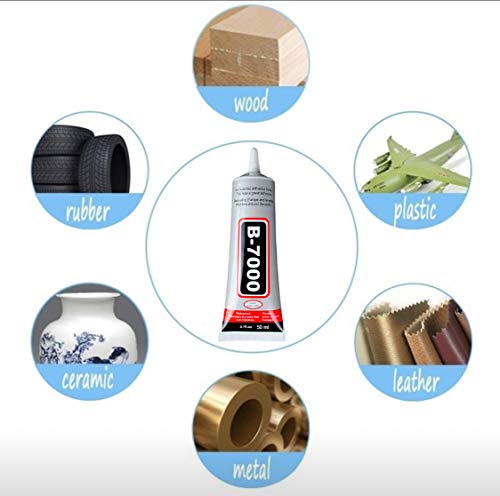 ZHANLIDA – Lote de 3 adhesivos B7000 50 ml Super Glue para reparación de teléfonos, tabletas, joyas, libros, encuadernación de piel, zapatos, papel...