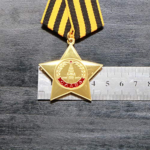 ZHAQU Medalla CCCP de la Unión Soviética, Orden de la Gloria, Medalla de la URSS de Primera Clase,   Insignia, Regalos coleccionables