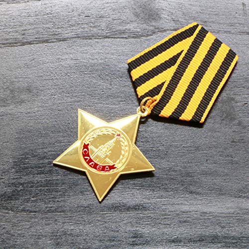 ZHAQU Medalla CCCP de la Unión Soviética, Orden de la Gloria, Medalla de la URSS de Primera Clase,   Insignia, Regalos coleccionables