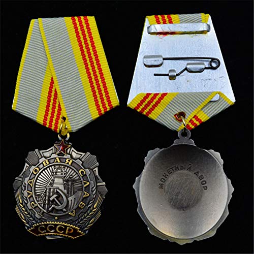 ZHAQU WW2 Segunda Guerra Mundial Unión Soviética URSS Labor Gloria Medalla de Honor CCCP Medallas   Rusia Insignias de Metal