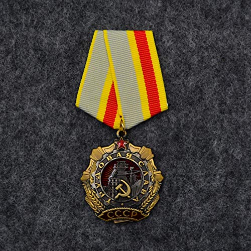 ZHAQU WW2 Segunda Guerra Mundial Unión Soviética URSS Labor Gloria Medalla de Honor CCCP Medallas   Rusia Insignias de Metal