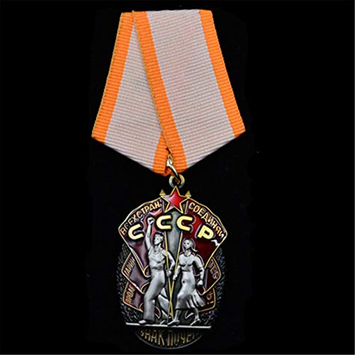 ZHAQU WW2 Segunda Guerra Mundial Unión Soviética URSS Labor Gloria Medalla de Honor CCCP Medallas   Rusia Insignias de Metal