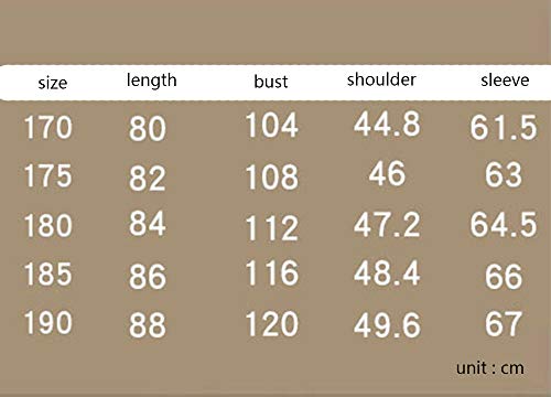 ZHBSS Cazadora para Hombres, Abrigo de Lana, Estilo británico, con Cuerpo Esbelto y Fuerte 190 / XXXL Vino Tinto ZHBSS Cazadora para Hombres, Abrigo de Lana, Estilo británico, con Cuerpo Esbelto y Fuerte 190 / XXXL Vino Tinto