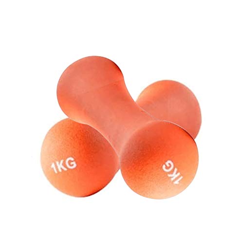 ZHENG Mancuernas Hierro Fundido Macizo Asas Antideslizantes Se Puede Utilizar para Ejercicios De Fitness De Levantamiento De Pesas Manual (Color : Orange, Talla : 0.75kg X2)