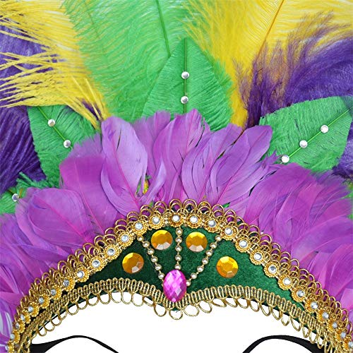 ZHENGYAQI-Headwear Retro, Sexy, Fiesta Hecho a Mano Realizar Mascarada Personalizada Avestruz Pluma Tocado Casco Tocado Diadema Diadema Danza del Vientre Natural Danza India Aro de Pelo Pluma, Tocado ZHENGYAQI-Headwear Retro, Sexy, Fiesta Hecho a Mano Realizar Mascarada Personalizada Avestruz Pluma Tocado Casco Tocado Diadema Diadema Danza del Vientre Natural Danza India Aro de Pelo Pluma, Tocado