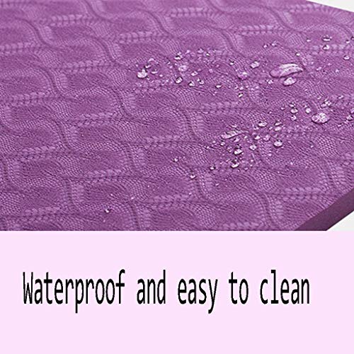 ZHENYANG Colchoneta De Yoga 8 Mm / 6 Mm Cojín De Alta Densidad Antideslizante Deportivo Ajuste Resistente A La Rotura Pilates Abdominales Camping (Color : Purple, Size : 183x80x0.6) ZHENYANG Colchoneta De Yoga 8 Mm / 6 Mm Cojín De Alta Densidad Antideslizante Deportivo Ajuste Resistente A La Rotura Pilates Abdominales Camping (Color : Purple, Size : 183x80x0.6)