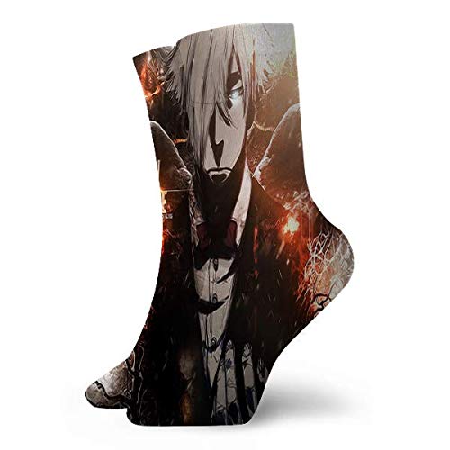 Zhgrong Anime Death Parade Decim Anime Warm Cushioned Crew Calcetines de Senderismo, tamaño Libre