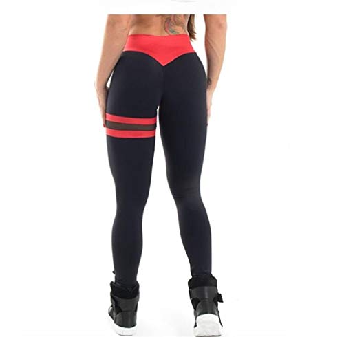 ZHHO Empujar hacia Arriba Las Polainas De Las Mujeres Ropa De La Aptitud del Entrenamiento De Tiro Alto De Malla Transpirable Remiendo Calzoncillos Ropa De Deporte Stretch (Color : 2, Size : S)