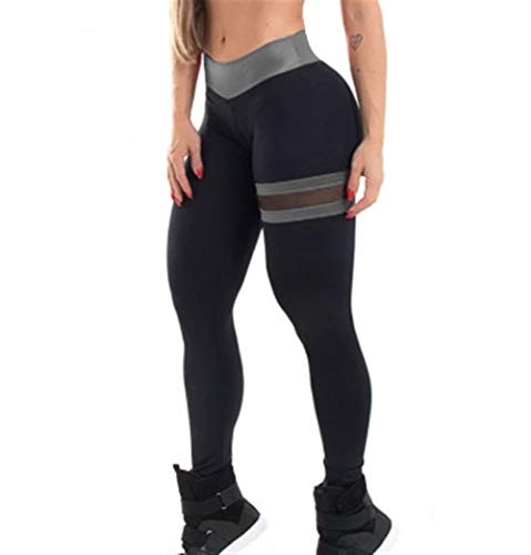 ZHHO Empujar hacia Arriba Las Polainas De Las Mujeres Ropa De La Aptitud del Entrenamiento De Tiro Alto De Malla Transpirable Remiendo Calzoncillos Ropa De Deporte Stretch (Color : 2, Size : S)