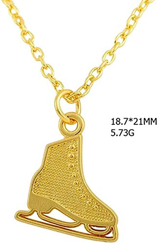 ZHIFUBA Co.,Ltd Collar de joyería de Lujo de Moda Collar Colgante de Zapato de Patinaje Dorado Collar de Cadena de eslabones Ajustables Patines de Hielo Collares Deportivos Regalo para Mujeres ZHIFUBA Co.,Ltd Collar de joyería de Lujo de Moda Collar Colgante de Zapato de Patinaje Dorado Collar de Cadena de eslabones Ajustables Patines de Hielo Collares Deportivos Regalo para Mujeres
