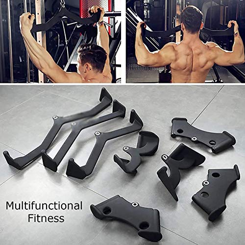 ZhiLianZhao Kit De Fijación De Máquina De Cable De Polea, Gym Fitness Remo Bar, Empuñaduras Antideslizantes Suspensión Giratoria para Máquina De Cable, Construye Fácilmente Los Músculos De La Espalda