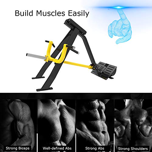 ZhiLianZhao Máquina De Remo Aeróbico, Tipo T Remo Gimnasio Rowing Machine, con Asiento Blando para Ejercicio Cardiovascular En Interiores, Hogar/Apartamento